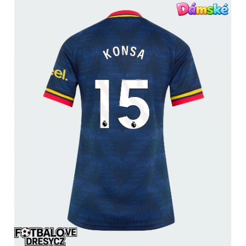 Arsenal Ezri Konsa #15 Dámské Venkovní Dres 2026-27 Krátký Rukáv Arsenal Ezri Konsa #15 Dámské Venkovní Dres 2026-27 Krátký Rukáv